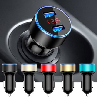 FIXST 3.1A 5V Car Charger Dual USB 2 Port With LED Display Universal Phone Charger Fast Charging