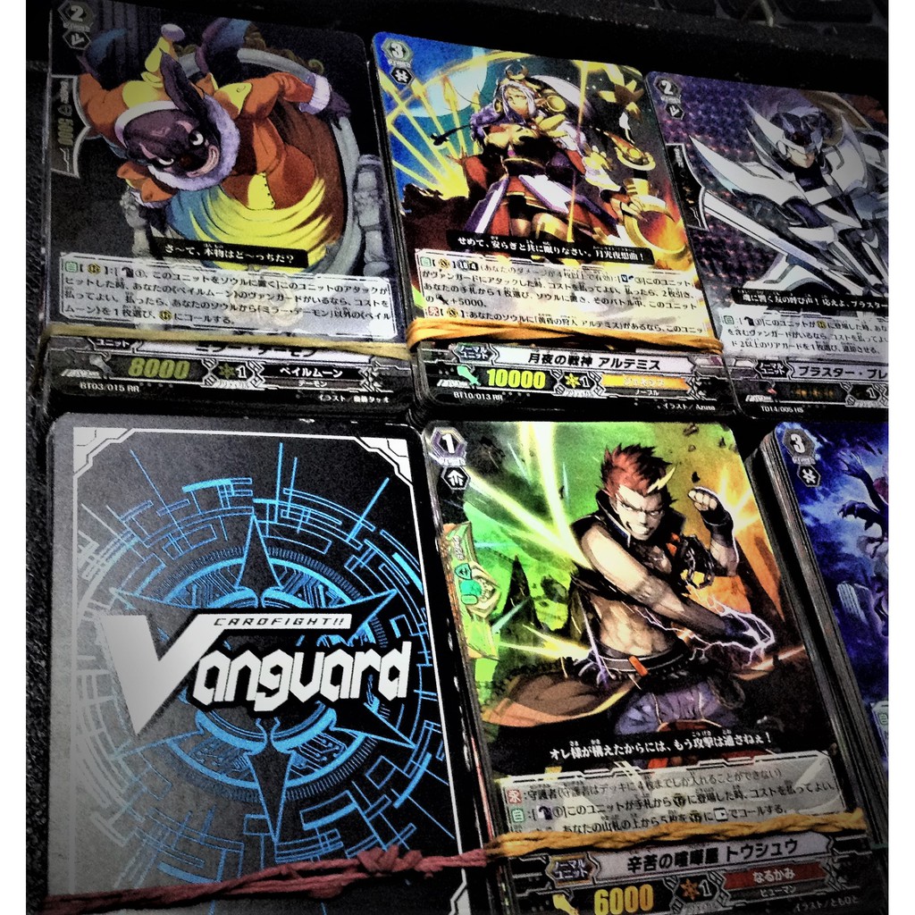 50pcs Assorted Holo Foil Ocg Vanguard Trading Cards Made In Japan