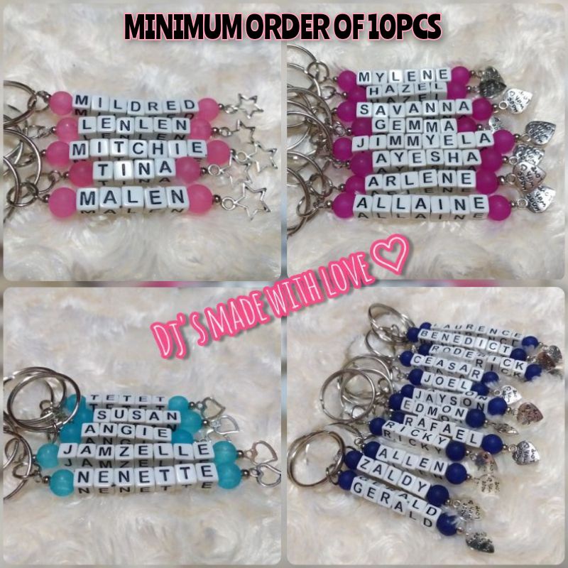 Personalized Keychain Names Baptismal Souvenirs Gifts and Giveaways
