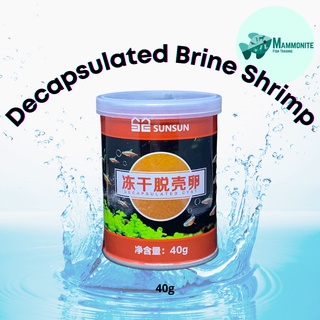 Sunsun Decapsulated Brine Shrimp Cysts 100 Grams Fish Fry Food SL-04