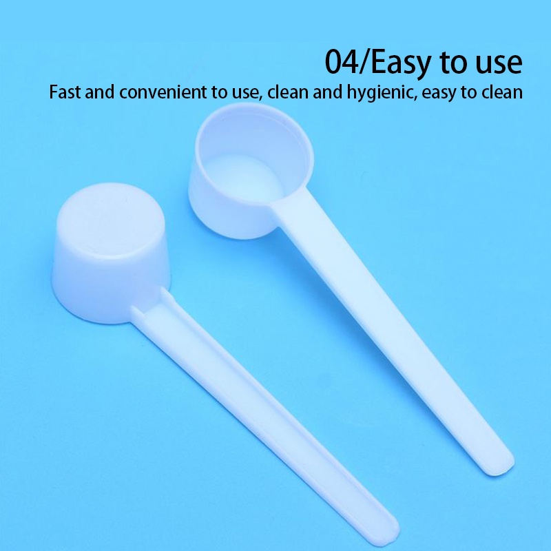 10pcs/set 5g Plastic Measuring Spoons Coffee Protein Milk Powder Scoop Kitchen Measuring Cups