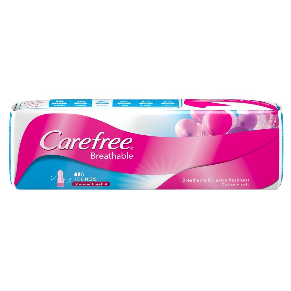 Carefree Breathable Panty Liners 15s | Shopee Philippines