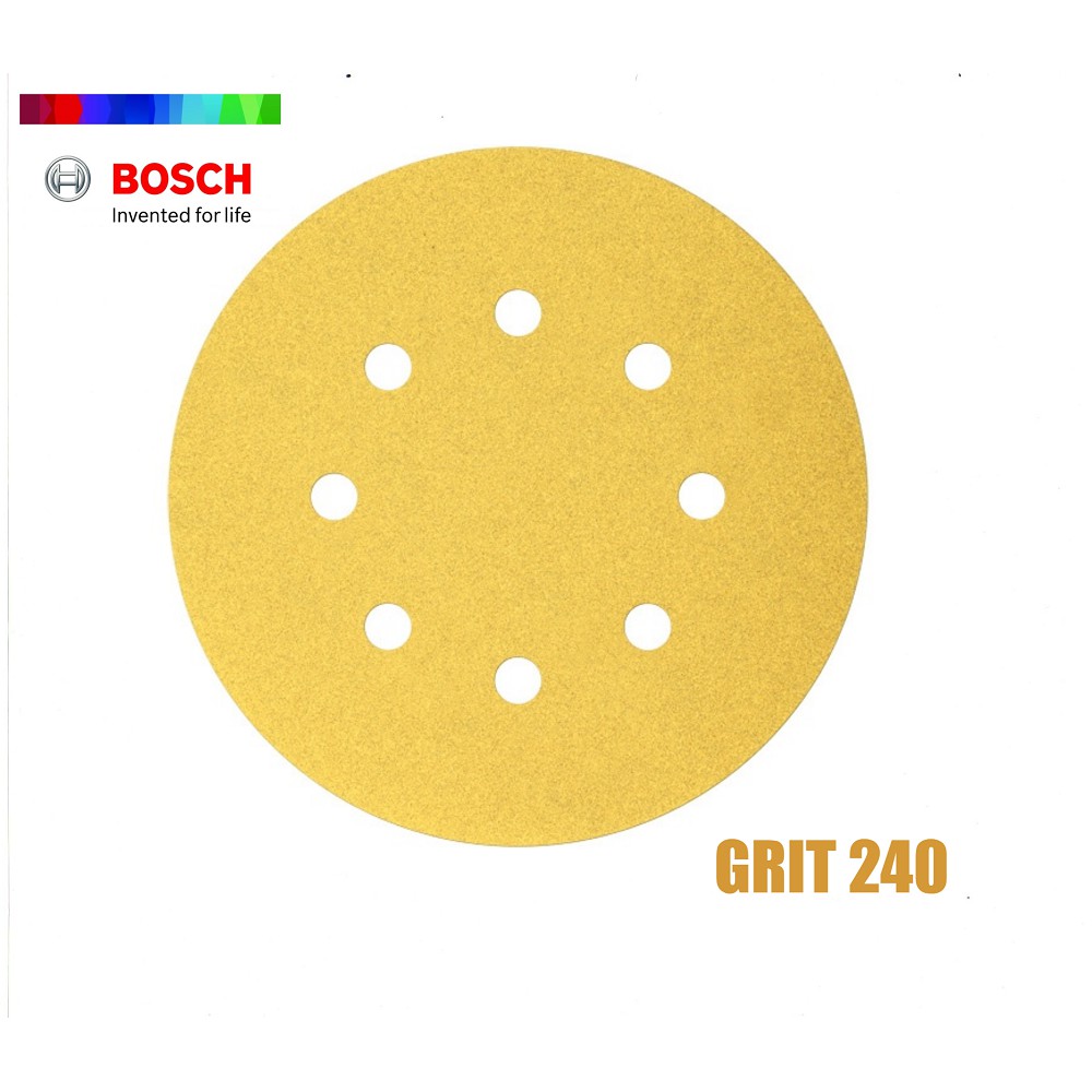 Bosch Velcro Sanding Disc 5" Grit 240 pack of 10 pcs Shopee Philippines