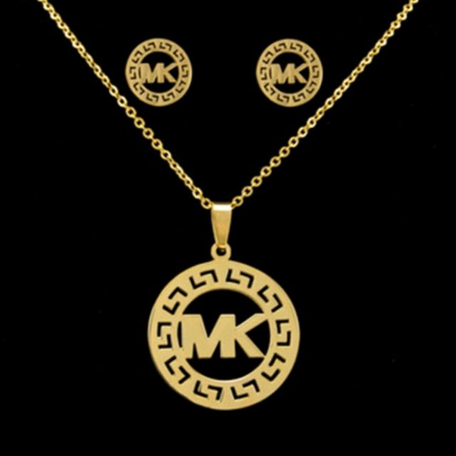 mk necklace and earring set