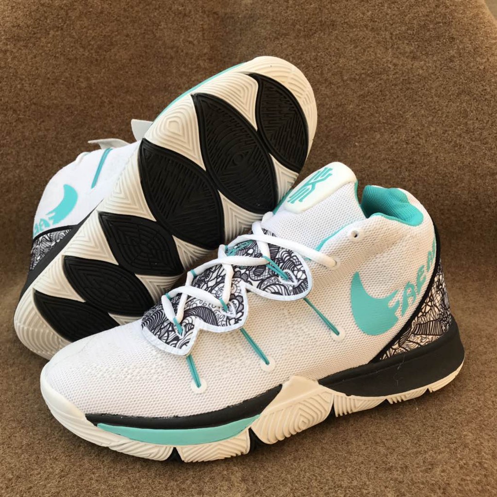 Nike Kyrie 5 Just Do It White Green Marvelous Quality | Shopee Philippines