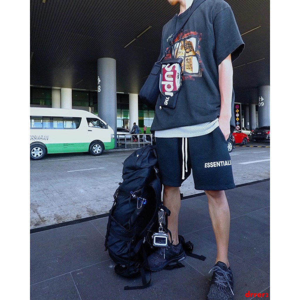 fog drawstring shorts