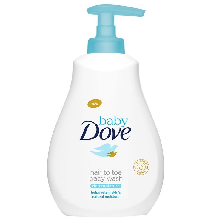 dove baby wash and shampoo