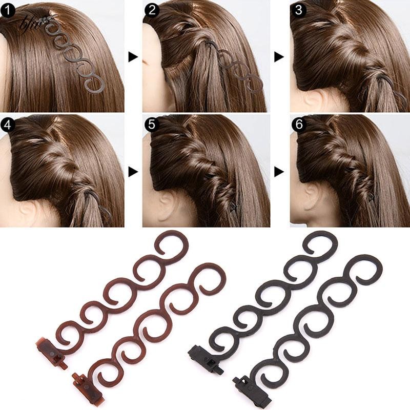 2pcs Hairpins Hairwraps Hair Twist Accessories Women Barrette