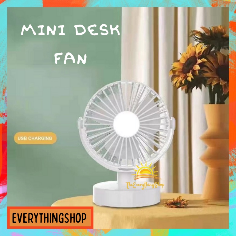 Mini Fan Desk Electric Fan Portable USB Charging Office Desktop Table