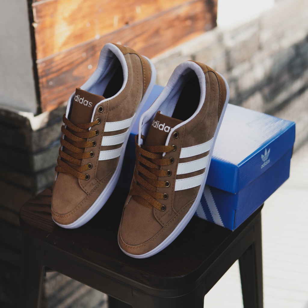 adidas brown suede sneakers