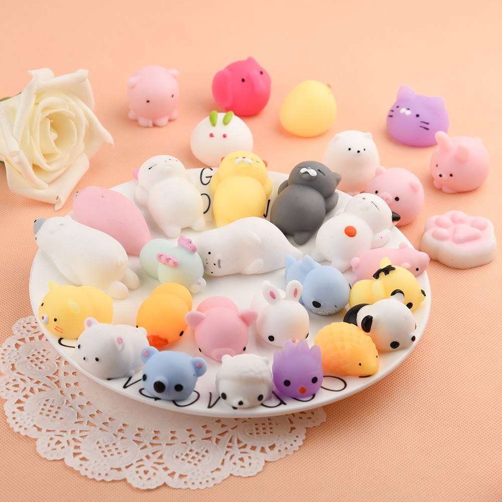 25Pcs Squishy  Mainan Murah Kawaii Animal Mini Mochi 