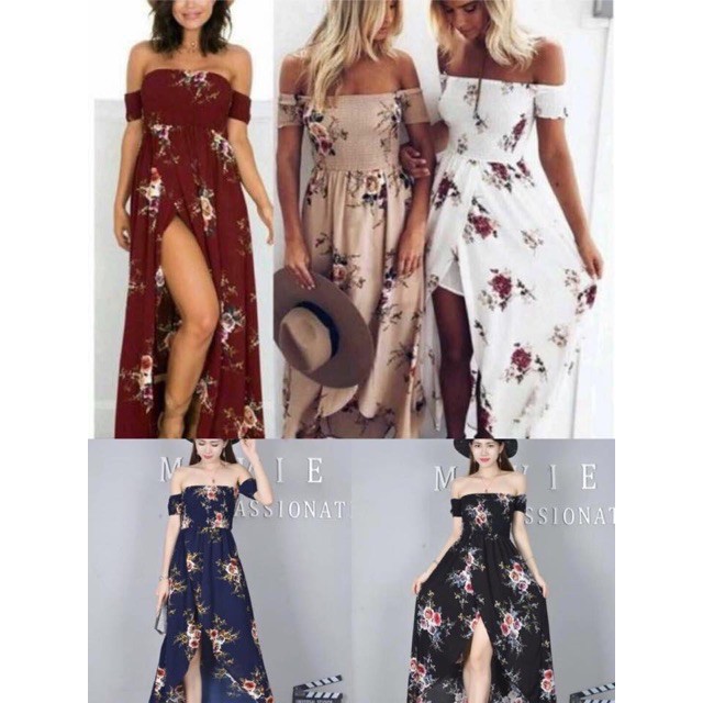 floral beach maxi dress