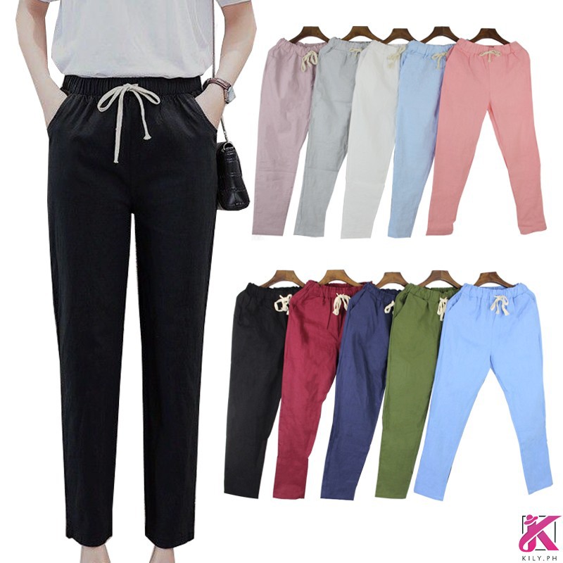 plain track pants