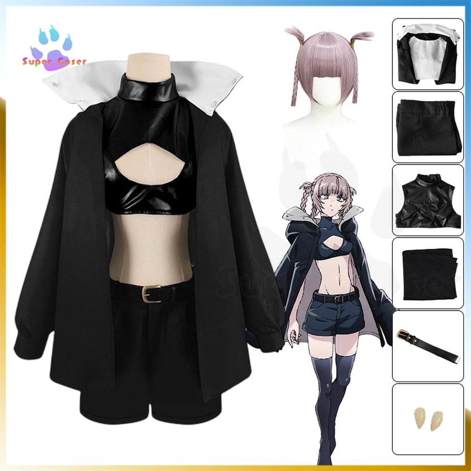 Anime Call of The Night Nazuna Nanakusa Cosplay Costume Black Cloak ...