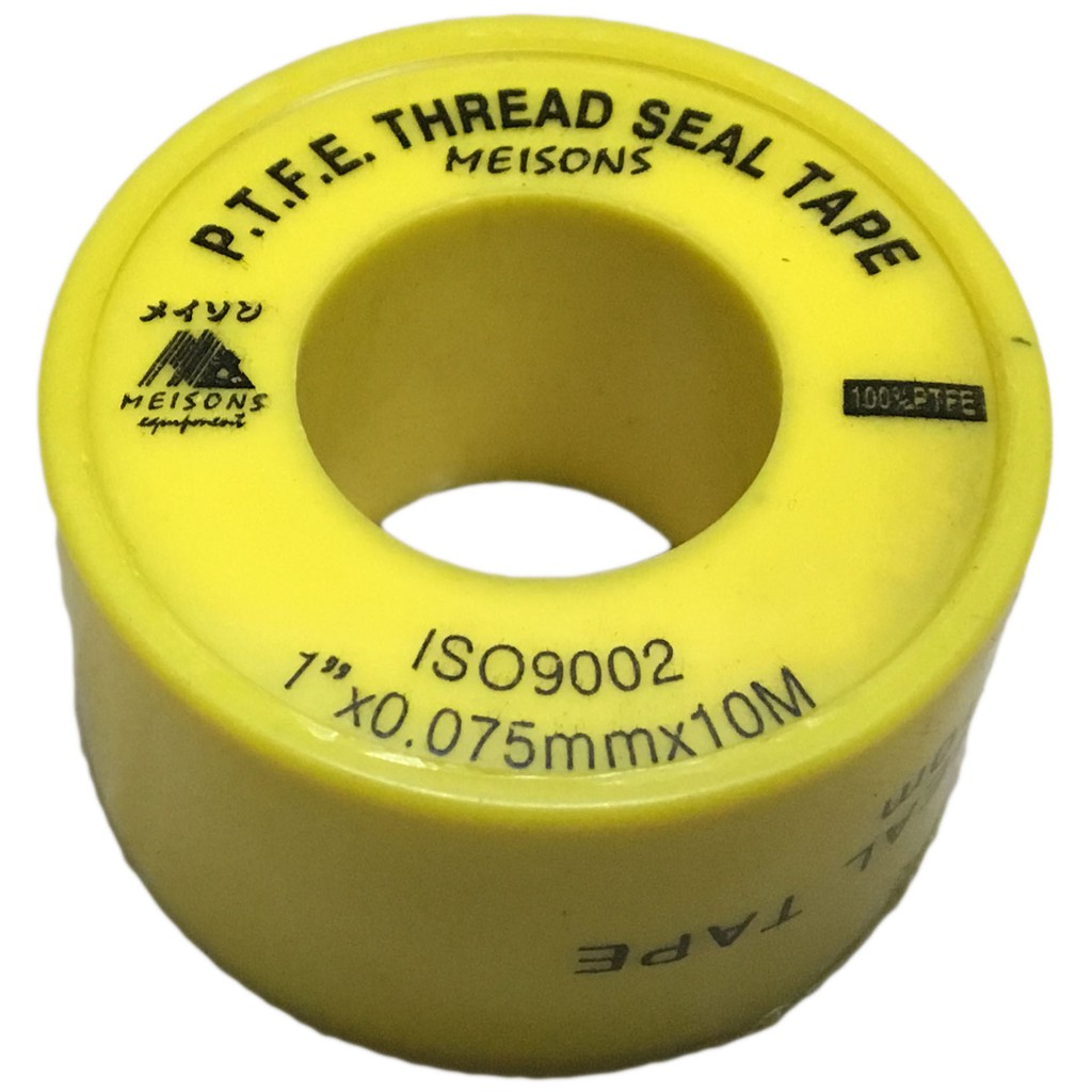 Meisons best quality teflon tape 1" x 0.1mm x 0.35 D x 10mtr Shopee