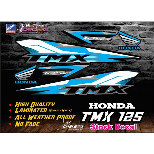 Honda Tmx 125 Stock Decals With Freebies Stickers Shopee Philippines