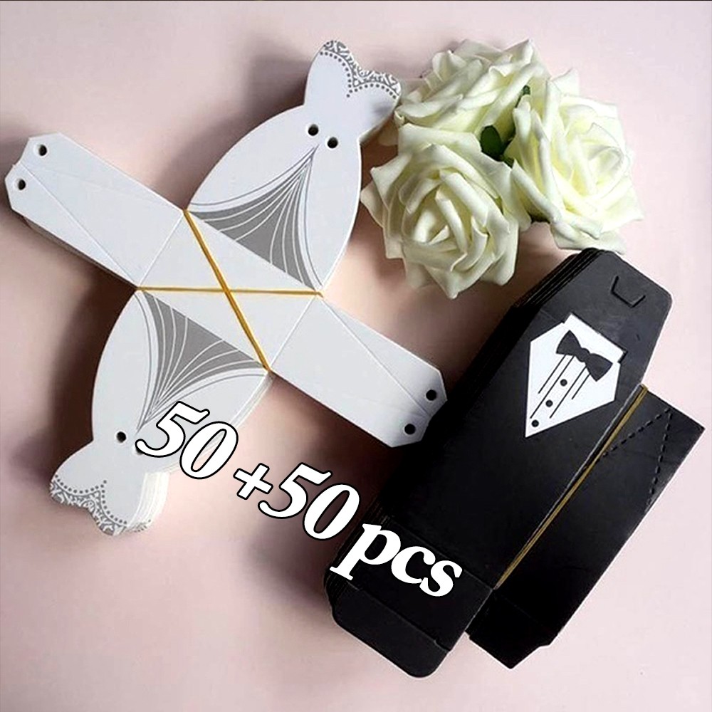 Good For Diy Fun Paper Wedding Gift Candy Box Kit Tuxedo Wedding