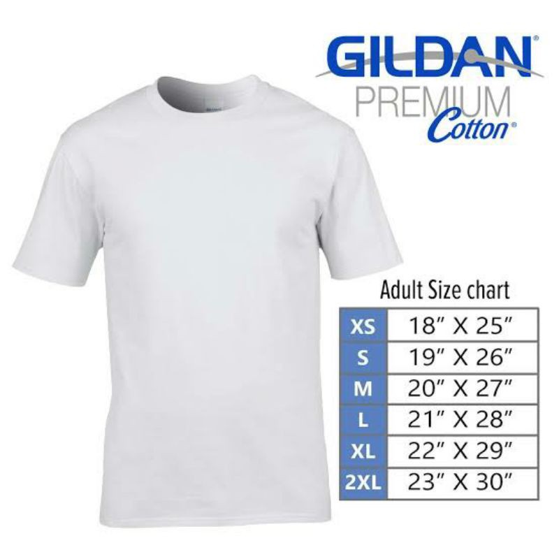 GILDAN White | Premium Cotton Tshirt | Shopee Philippines