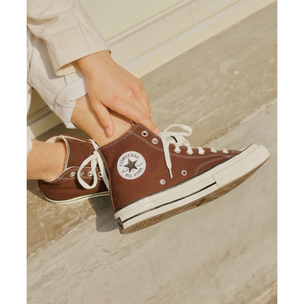 mocha brown converse