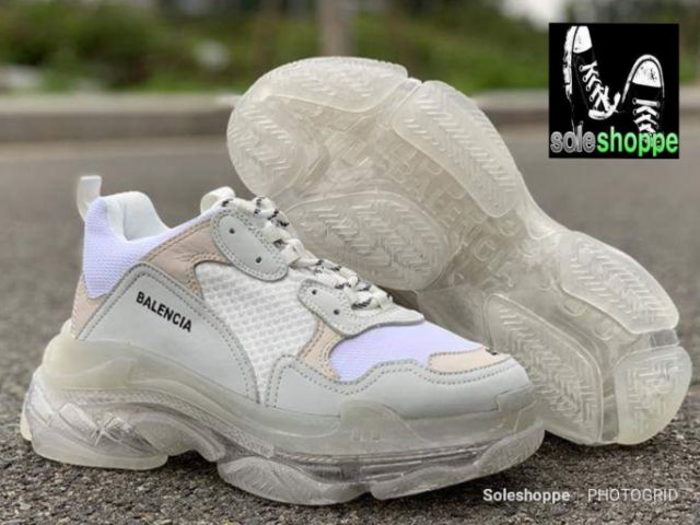 triple s clear sole white