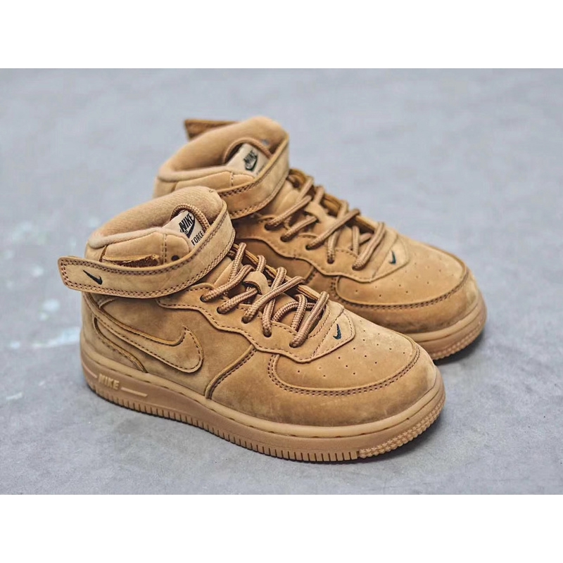 nike air force one mid brown