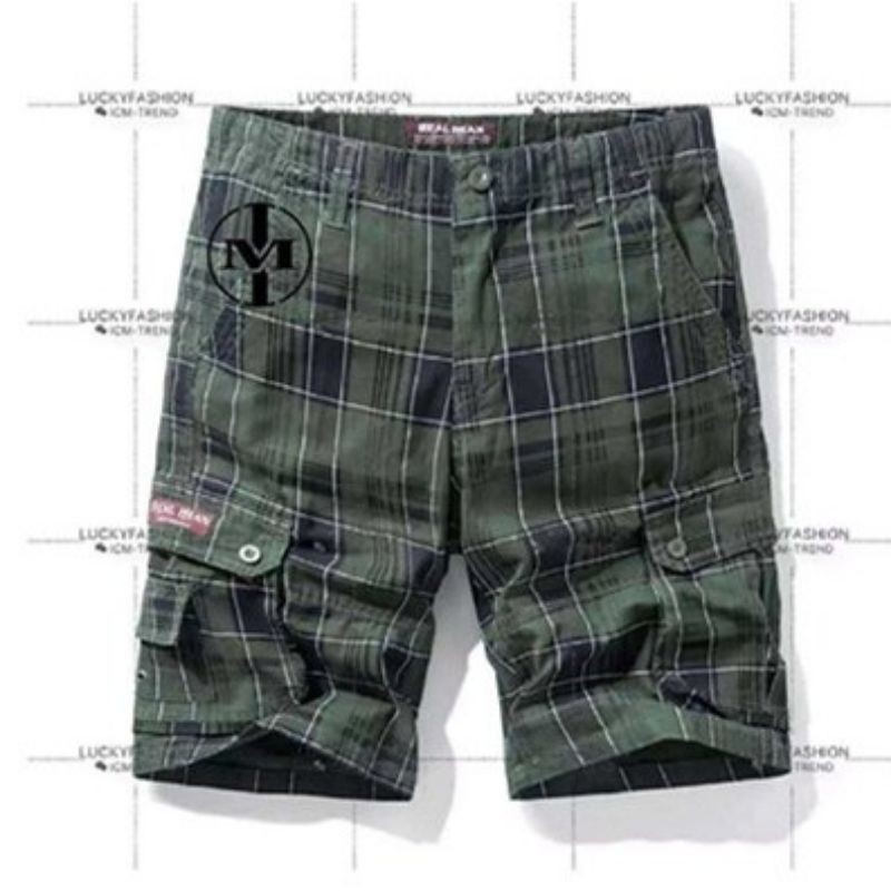 Checkerd six packet Cargo Shorts For Men. | Shopee Philippines