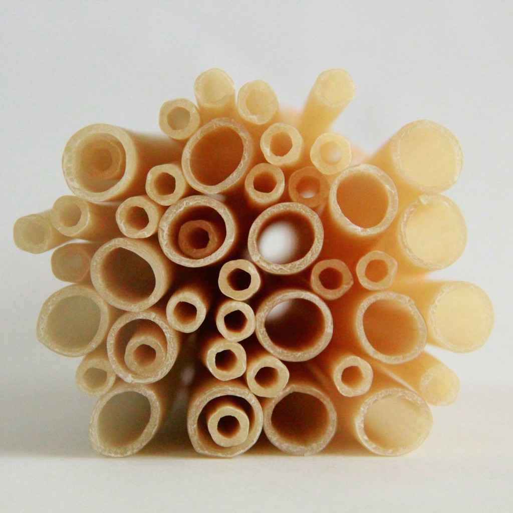 Pack of 12 RiceStraws Compostable, Biodegrable, Edible, Single-Use, Individually Wrapped Rice Straw