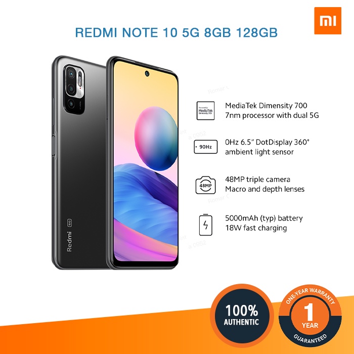 Xiaomi Redmi Note 10 5G, 8GB + 128GB Global Version | Shopee Philippines