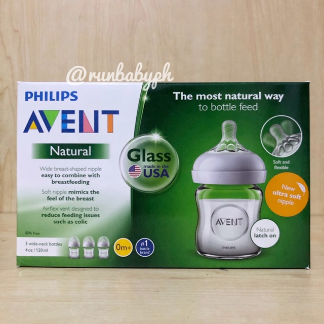 avent glass bottles 4 oz