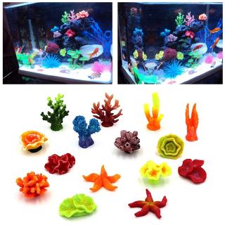 【Alex】【In stock】 Household Aquarium Resin Coral Starfish Decoration Fish Aquarium Artificial Coral #2