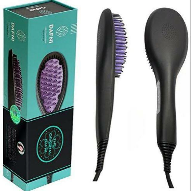 Dafni Electric Hair Brush Straightener | Shopee Philippines