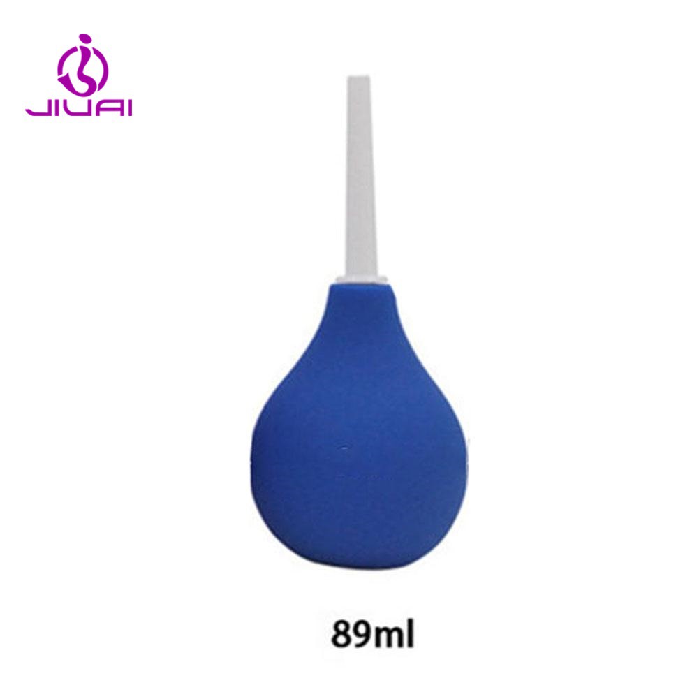 Jiuai 89ml Unisex Anal Shower Silicone Enemator Vaginal Enema Rectal Syringe Anal Rectum Pussy 