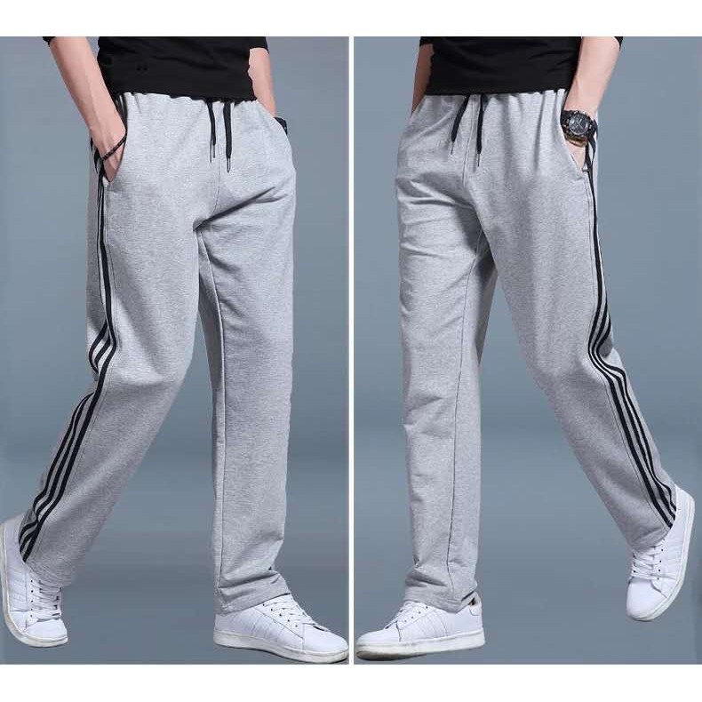 #xia333 New jogging pants 3 lines for unisex fashion cod | Shopee ...