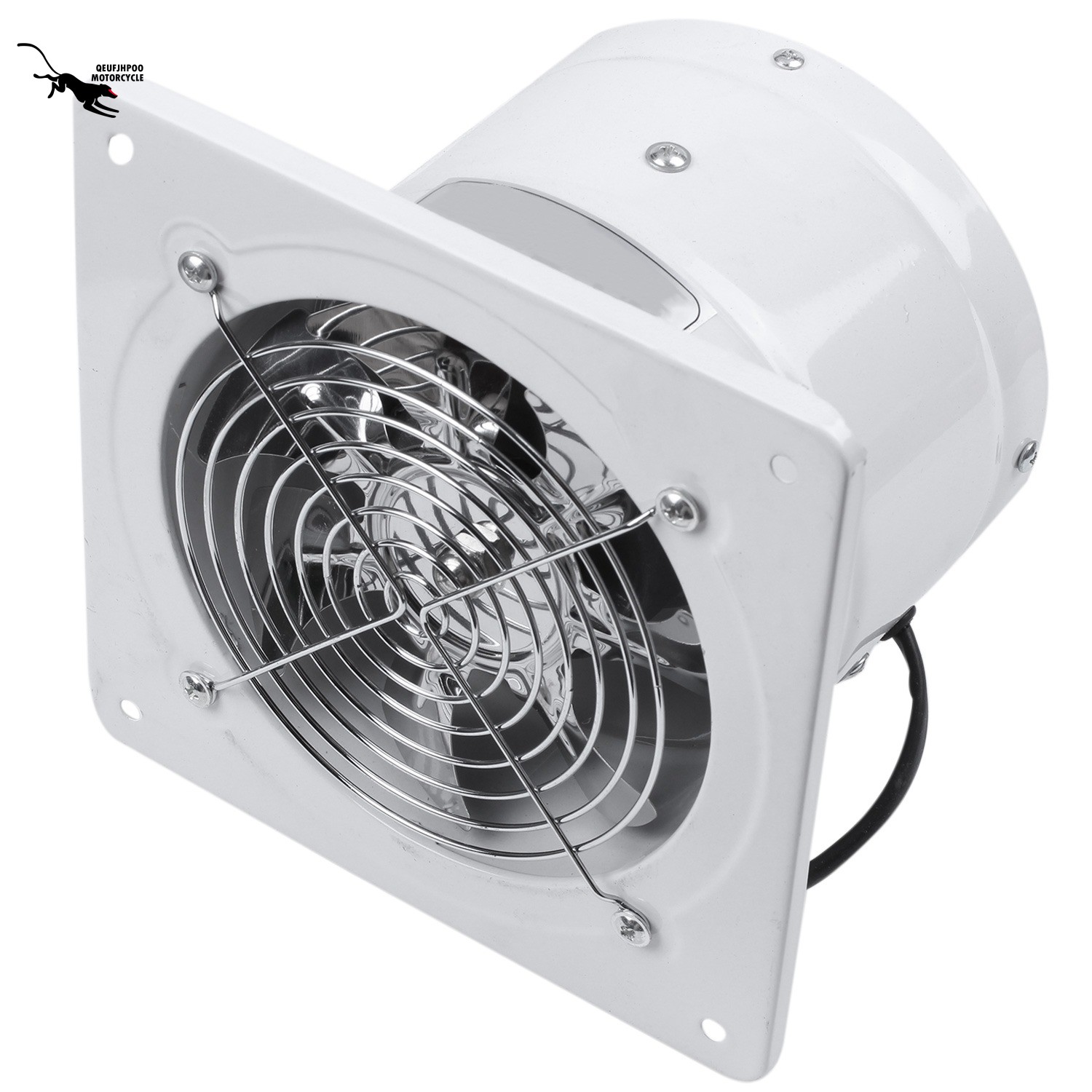 4 Inch Inline Duct Fan Metal Pipe Ventilation Exhaust Fan 220V White
