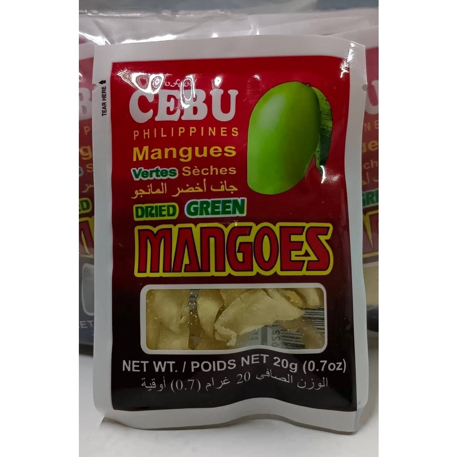 CEBU DRIED GREEN MANGO SLICE 20G Shopee Philippines
