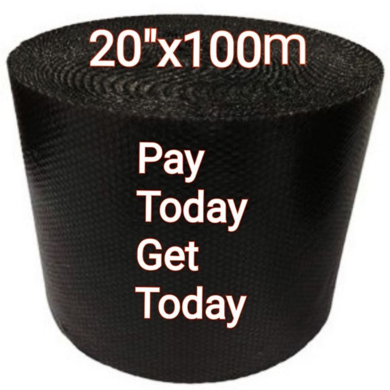 20"x100M BLACK VERMATEX BUBBLE WRAP (METRO MANILA ONLY)Ready stock