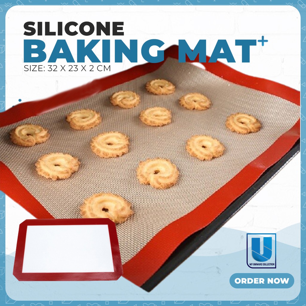 Silicone Baking Mat Pad Kneading Dough Fiberglass Sheet 30cm x 21cm