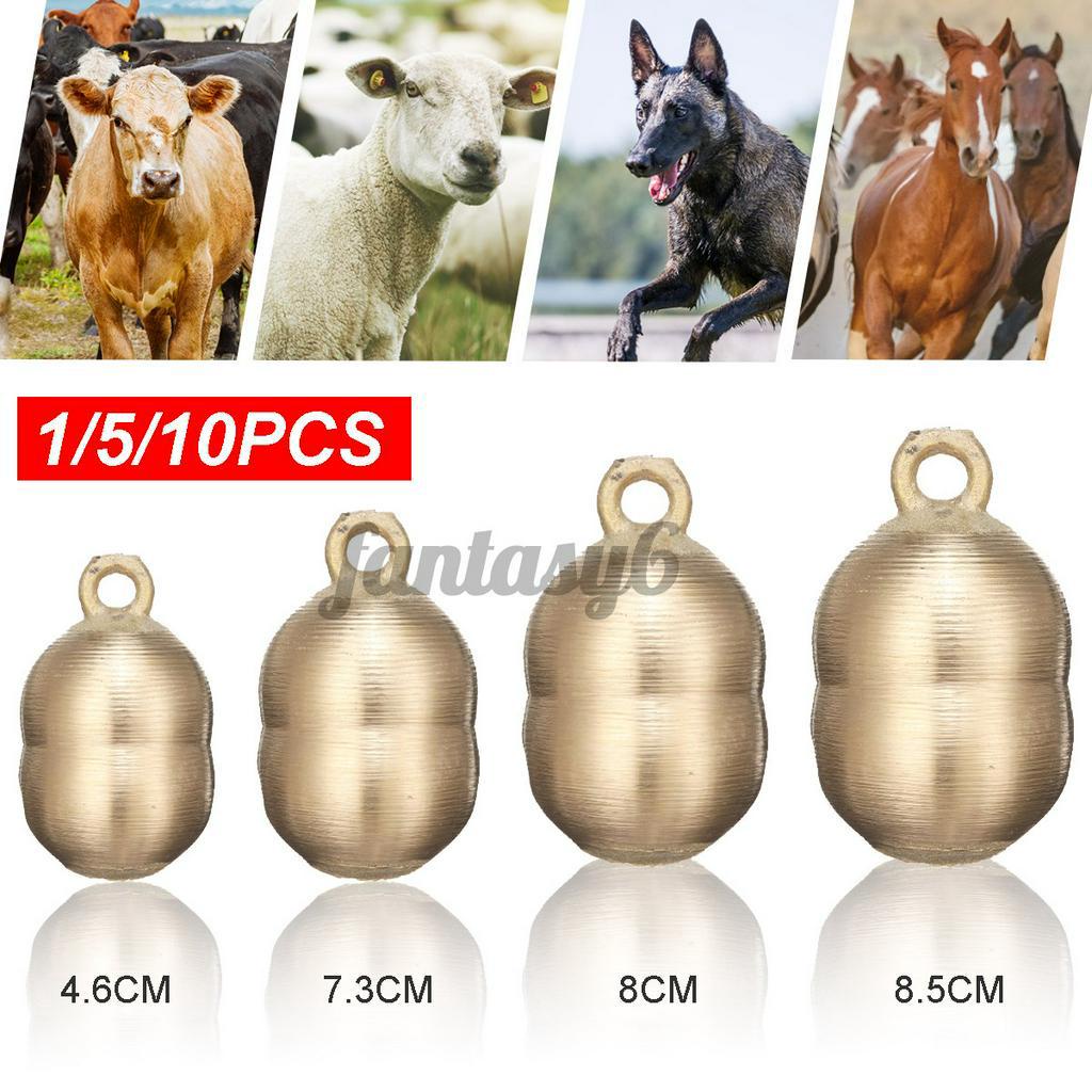 2 Colors YOOHUA 16PCS Cow Horse Sheep Grazing Copper Bells Small Brass Bells Cattle Goat Farm Loud Bronze Bell Long Distance Horse Sheep Iron Bells 