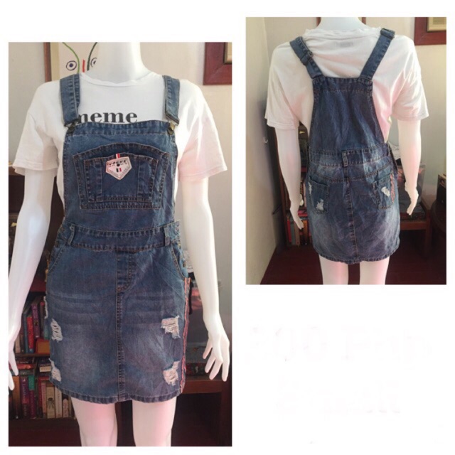 shop denim dress