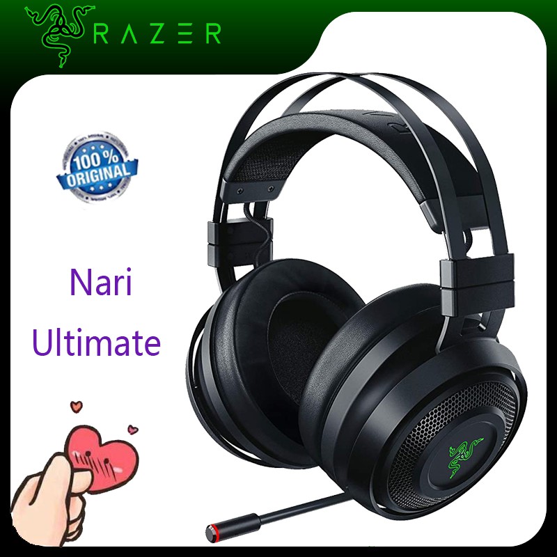 Razer Nari Ultimate Wireless Headphones 7 1 Surround Thx Headphones Shopee Philippines