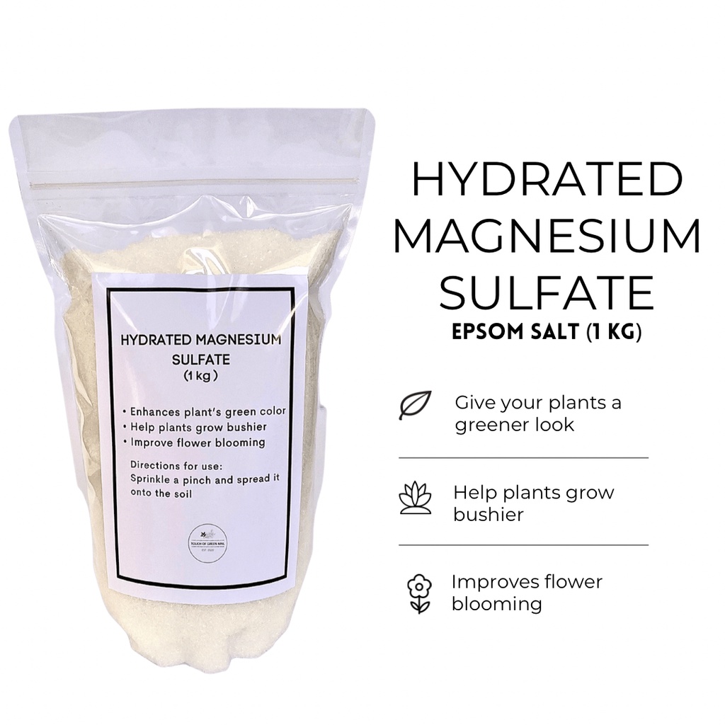 Epsom salt Hydrated Magnesium Sulfate (1kg) Shopee Philippines