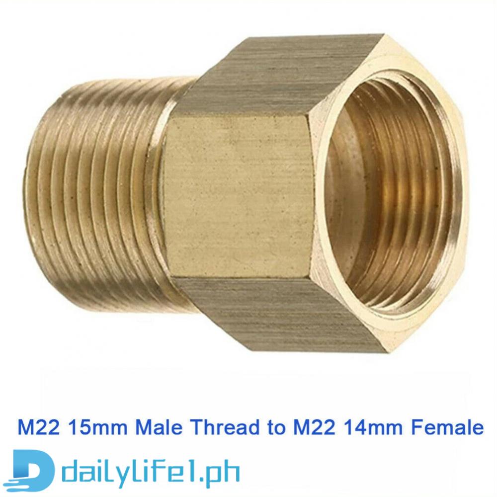 Adapter 1 Pc Accessories Brass M22 14mm Female M22 15mm Male Thread To ...