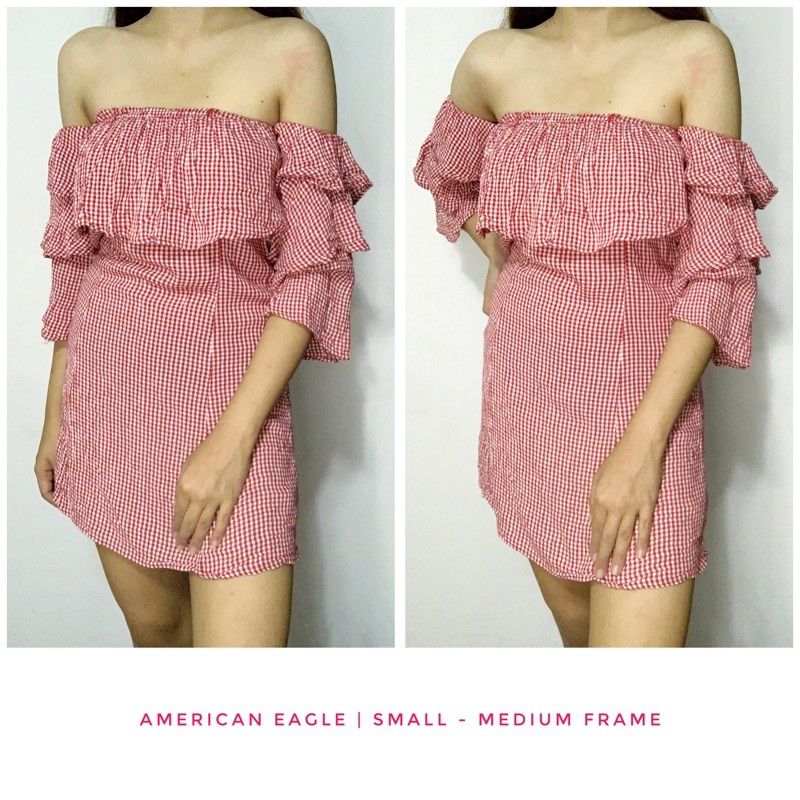 Preloved Off Shoulder Dress (American Eagle) Shopee Philippines