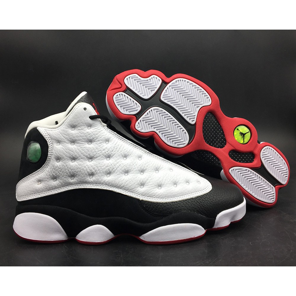jordan 13 white true red black