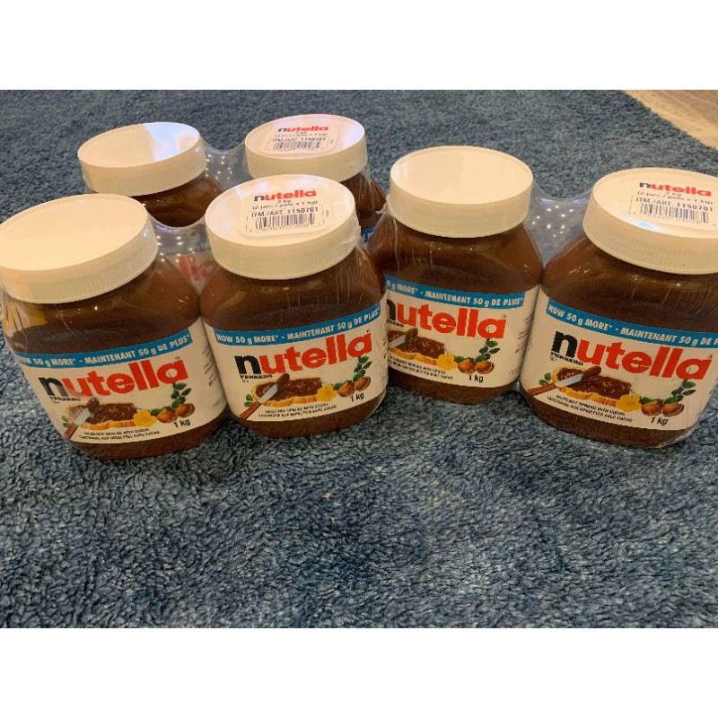 Imported Ferrero Nutella Chocolate Hazelnut Spread 2 Jars 1kg Each