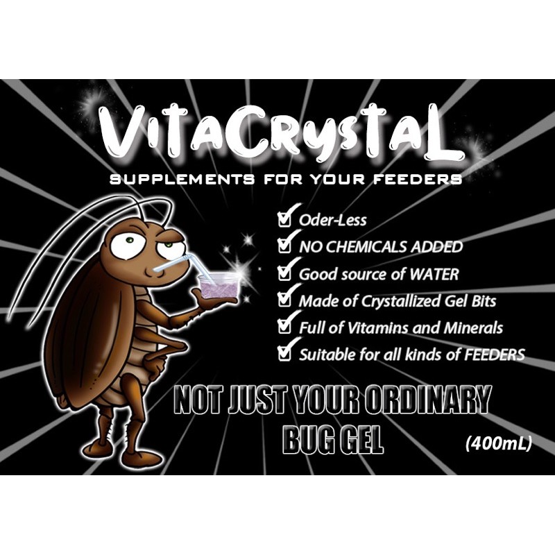 VitaCrystal - 400ml Bug Gel with added Vitamins and Minerals for insect  feeders | Shopee Philippines