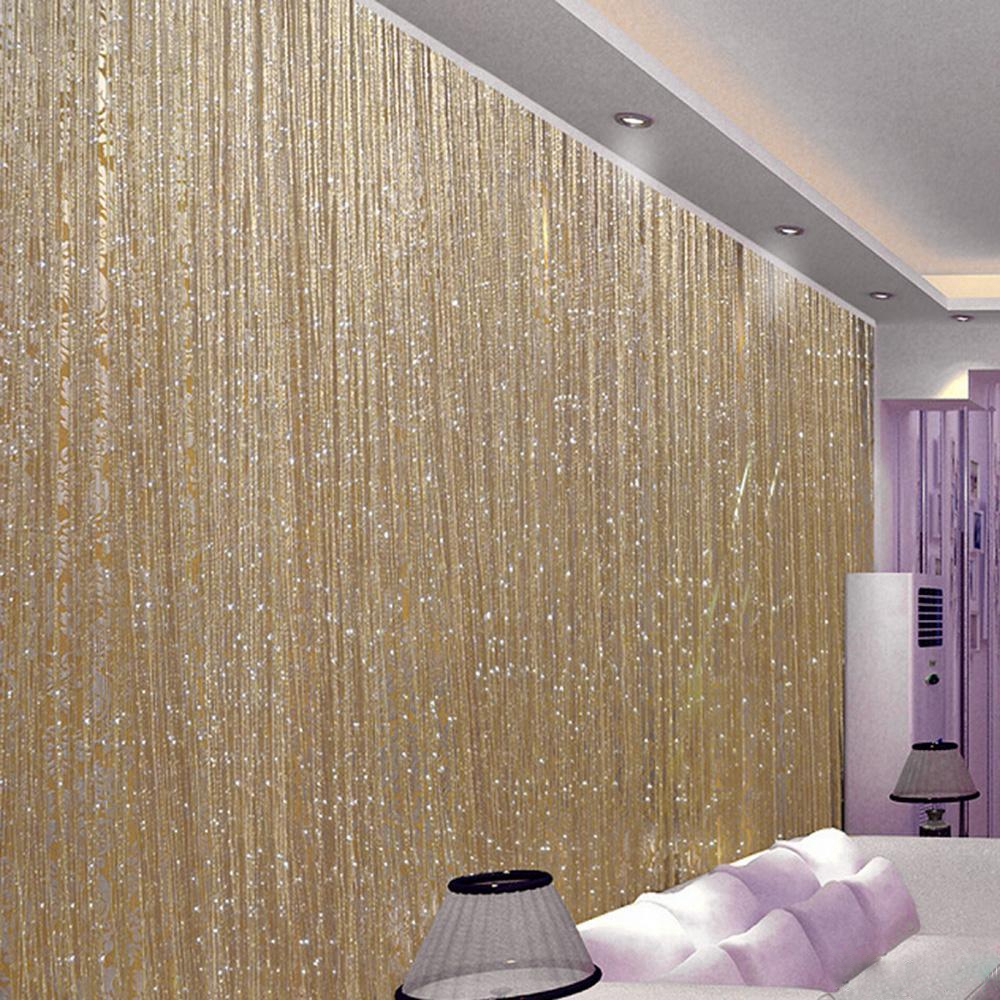 String Door Curtain Room Divider Window Panel Tassel Fringe Beads