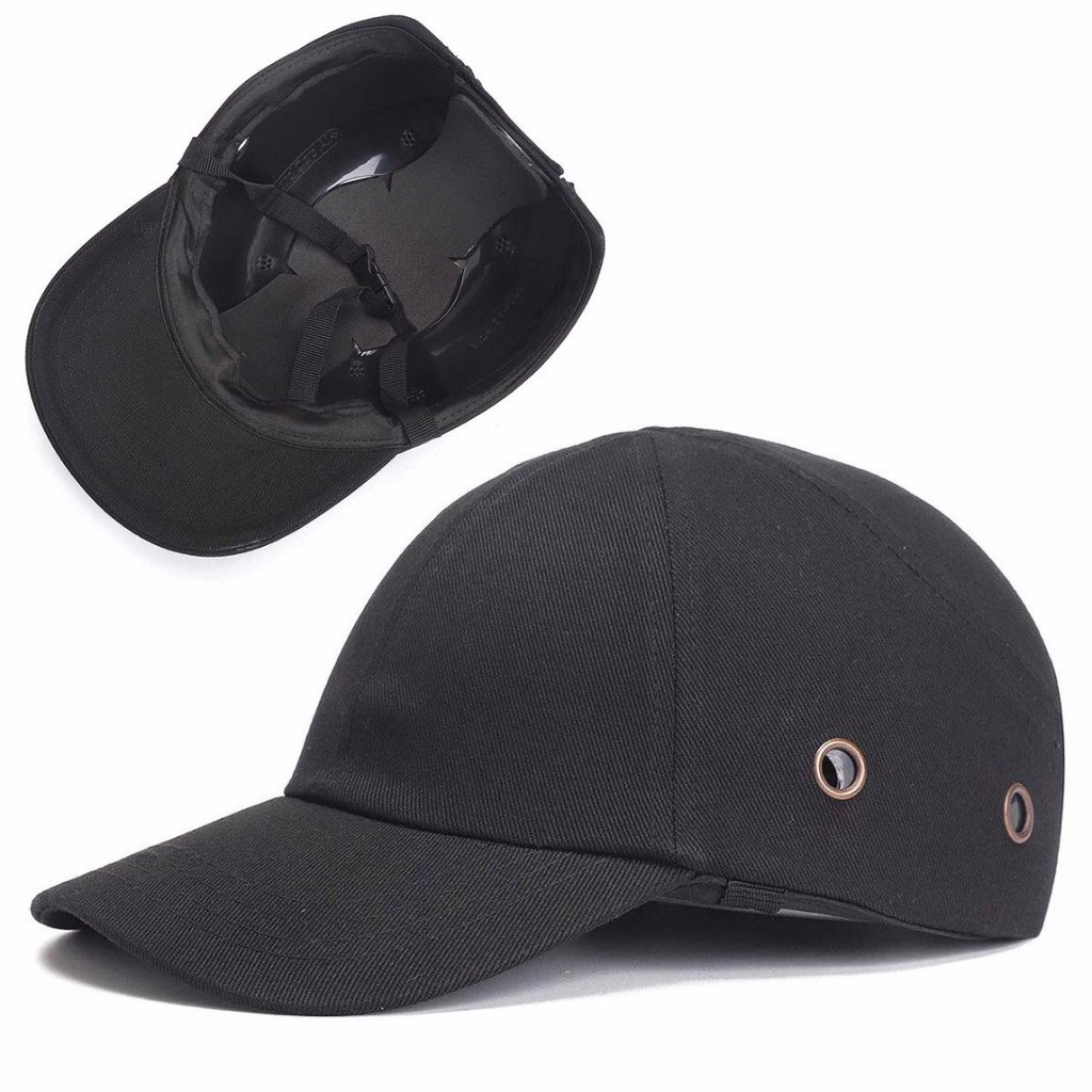 TigerNew Black Baseball Bump Caps Lightweight Safety Hard Hat Head tection Caps
