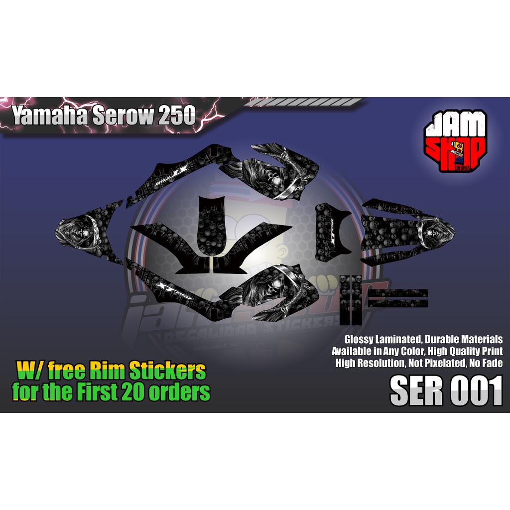 Yamaha SEROW 250 Full Set Decals | Shopee Philippines
