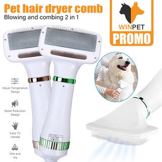 2 In 1 Portable Pet Dryer Dog Hair Dryer & Comb Pet Grooming Cat Hair Comb Dog Fur Blower